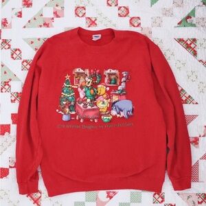 Vintage Winnie the Pooh Christmas sweatshirt